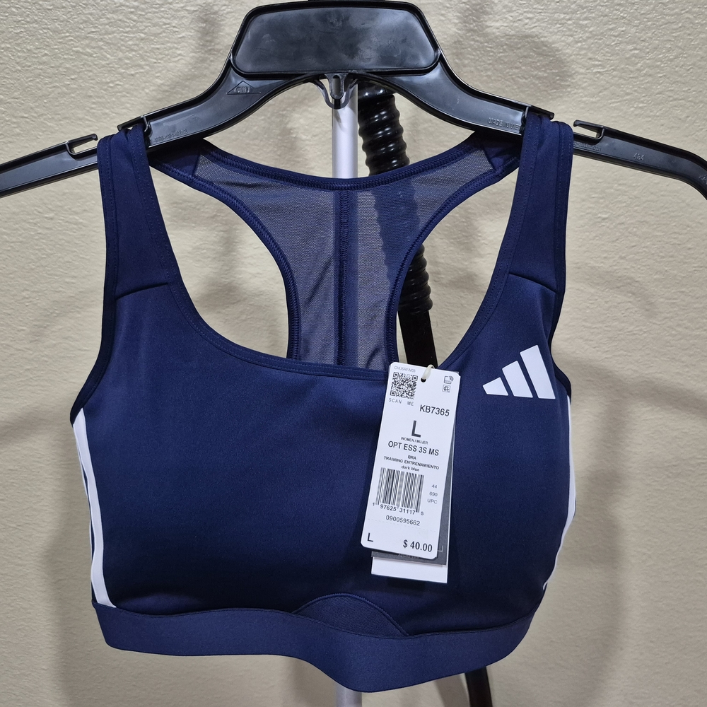 Adidas Women's Navy Sports Bra Size L